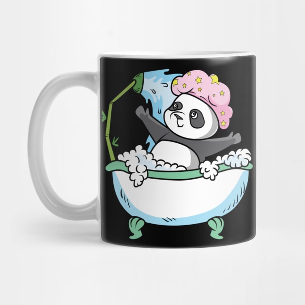 A Panda bathing by theanimaldude